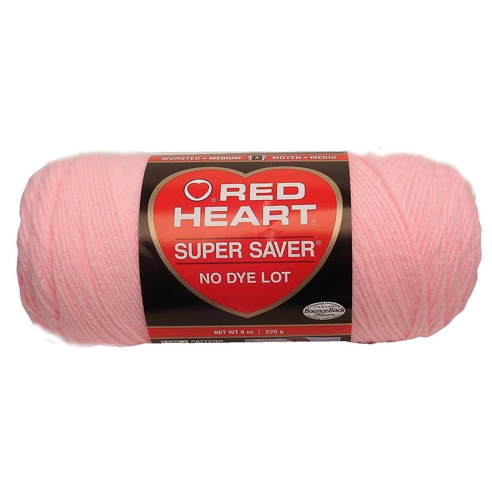 Craft Supplies, Art & School, Coats & Clark, Red Heart, Super Saver, Yarn, 583675, Petal Pink